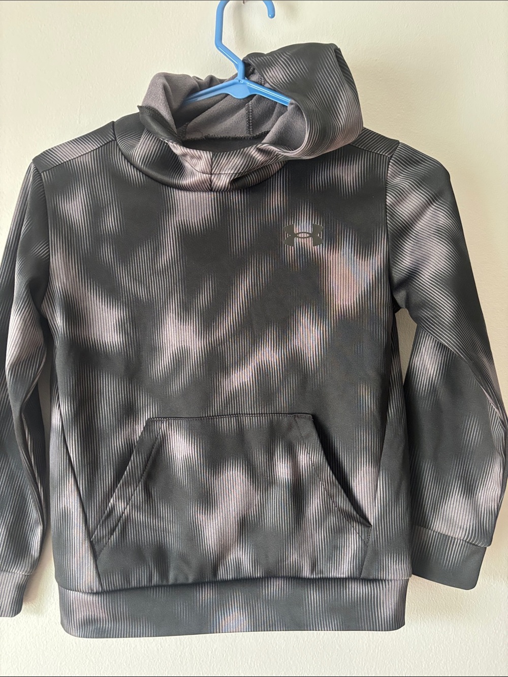 Under Armour Kids Black Heathered Camo Pullover Hoodie